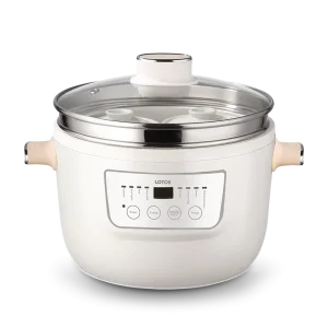 400W Large Capacity 3L Slow Cooker Multi-Functional Ceramic Pot for Baby Food & Household Stewpot Electric Sous Vide