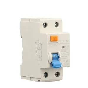 HT White Low-Voltage Miniature Circuit Breaker HYL6-100B 6KA PA66 Material IP65 Protection Rail Mounted CE Circuit/Overload