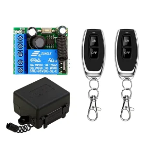 433.92MHz RF Wireless Controller Switch Transmitter and Receiver Universal AC Garage Door Remote Control Duplicator