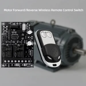 433MHz Fixed Code Remote Control Switch for Garage Roller Doors with AC/DC 12/24V Input Voltage 100m Long Range
