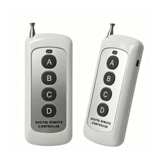 433MHz Remote Control DC 12V Wireless Smart Remote Control 4 Buttons for Wall LED Light Switch Remote Control