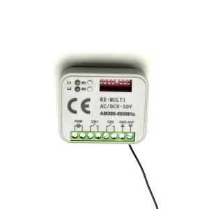 433MHz Universal Wireless Remote Control Switch 2 Channel Receiver Switch and RF 433 MHz 4 Keys Remote Control