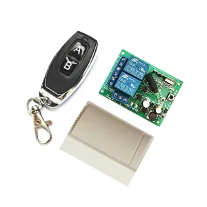 433MHz Wireless 2 Channel AC 110V 220V Relay Receiver 1527 Learning Code RF Transmitter Remote Control Switch for Garage Door