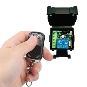 433MHz Wireless DC 12V Remote Control Switch 1CH RF 10A Relay Receiver 2keys Transmitter Door Electromagnetic Lock DIY Metal