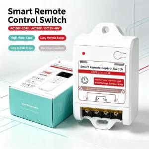 433MHz Wireless RF Remote Control Switch 12V-48V AC100-250V AC380V One to Multiple Remote Controller for Light Pump Motor