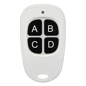 433Mhz RF Wireless Remote Control 1 2 3 4 Buttons 1527 Learning Code Transmitter for Garage Door Controller With 3V Battery