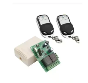 433Mhz Remote Control Switch DC 6V 12V 24V 30V 2Channel RF Relay Receiver ON/OFF Transmitter for Garage Door Gate Home Appliance