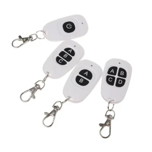 433Mhz Remote Control Transmitter 1 4 Buttons 1 2 3 4 Channel Wireless RF Remote Control with EV1527 Code
