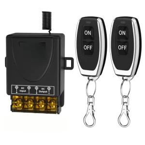 433Mhz Universal Wireless RF Remote Control Switch DC12V 24V 72V 1CH 30A Relay Receiver for Water Pump
