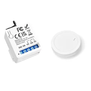 433Mhz Universal Wireless Remote Control Switch DC 12V 10A Relay Mini Round RF Transmitter for Light Garage Door Electronic Lock