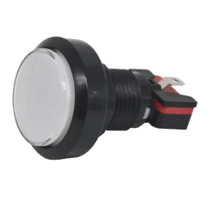 46mm Medium-Round Push-Button Switch Key for Parking Equipment Self-Service Water Vending Machines Illuminated Button Gaming
