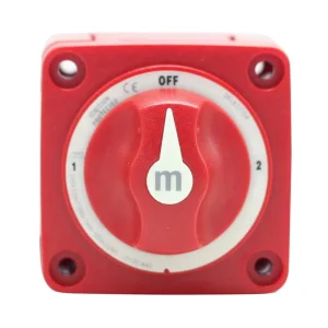 48V 300A Battery Switch M Series 4 Position Red Dual Battery Selector Switch for Marine Boat Truck