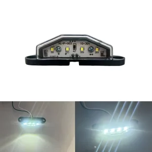 4LED Truck License Plate Light Universal Ground Illuminate Side Signal Clearance Side Marker Lights Indicator for Truck Trailer