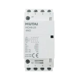 4NO 400V Din Rail Mounted 1P 2P 3P 4P 25A 40A 63A Household Modular AC Contactors for House Home