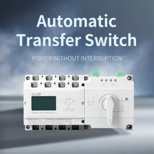 4P 125A ATS Generator Switch Between Dual Power Supply LCD Control Panel Interface Automatic Transfer Switch