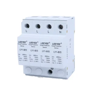 4P 15kA Type 1 385V AC Surge Protective Device for Low Voltage Power Distribution Box Lightning or Over Voltage Protection