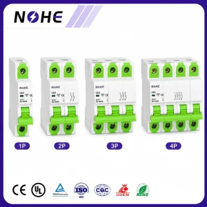 4P 230V 400V MCB Breaker Miniature Circuit 230V 400V 63A Overload Protection Mini Circuit Breaker
