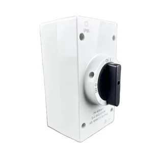 4P 32A DC Isolator Switch Grey IP66 Waterproof Industrial CE Certified PV Solar 1000V 1200V Distribution Box