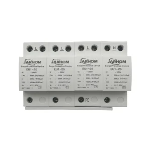 4P 385V 25Ka T1 Type AC Surge Protection Device Surge Protector Lighting Arrester SPD