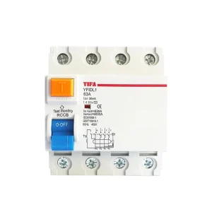 4P RCCB MCB 32A Double Pole 63A RCBO Residual Current Operated Circuit Breaker Double Pole 63A RCCB RCBO