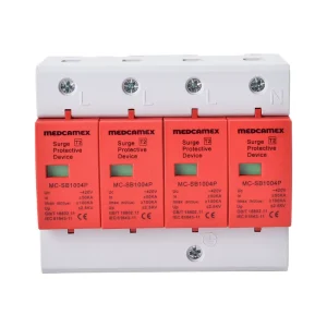 4P T2 100KA AC SPD Surge Protector 220-380VAC Din Rail Industrial Commercial Solar System Lightning Overvoltage