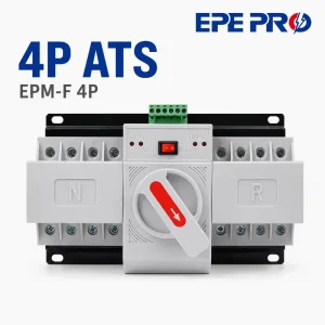 4P Three Phase PC Automatic Transfer Switch ATS 220V 32A 63A 1S Transfer Time EPM-F for Generator
