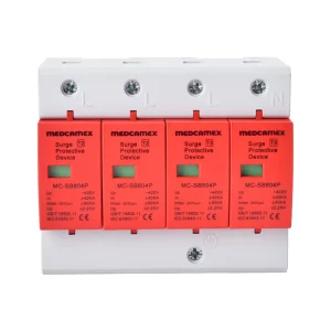 4P Type2 AC SPD Surge Protector 80KA 380V Arrester for Industrial Commercial Solar Energy Power System PBT Material