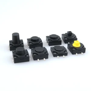 4Pin 12×12 mm Waterproof Tactile Switch Square Button Tactile Switch Micro Switch 12*12*4.3*4.5/5/6/7/8/9/10/11/12 SMD