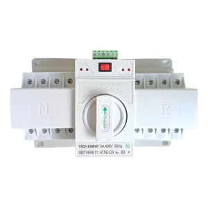 4Pole Dual Power Mini Automatic Transfer Switch (ATS) CB Type 380V 63A 1.5-3s Switching Time