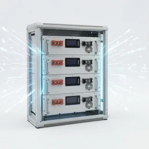 4U Rack Mount LiFePO4 Battery 5kWh 51.2V 100Ah Deep Cycle Server Rack Battery