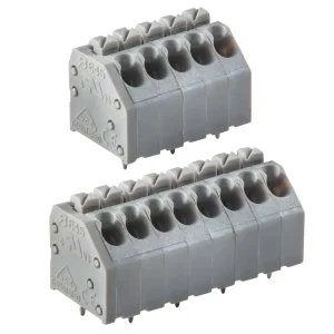 5 Position 3.5mm Pitch Push In Terminal Block 250V 8A Spring Connector PA66 Material for LED Lighting