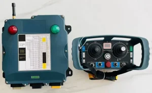 5 Steps Joysticks Remote Control with Toggle Switches and Push Buttons Relay Output for Concrete Pump Crane
