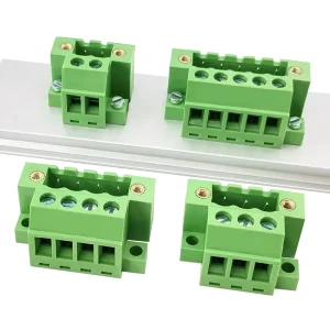 5.08mm Pitch Flanged Panel Mount Header Terminal Block Connector 2 24P