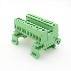 5.08mm Pitch Pluggable Din Rail Mounted Terminal Block with Fixed Screws