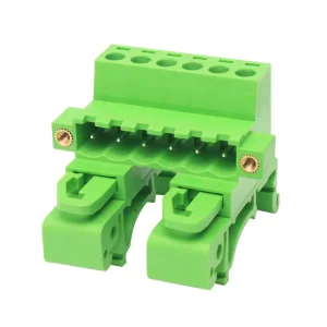 5.08mm Pitch Rail Panel Mounting Pluggable Terminal Block with Flange 2EDGURKM 5.08
