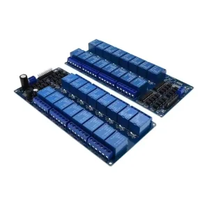 5V 12V 16 Channel Relay Module With Optocoupler Protection LM2596 Power Control Board Module