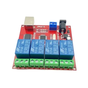 5V 12V 24V Drive free USB Control 2 4 Way Copper Relay Module 300mA Max Current for Computer PC Intelligent Control