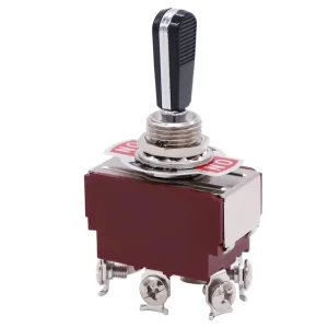 5pcs Momentary Toggle Switch DPDT (ON) Off (ON) 6 Terminal 3 Pin Toggle Switches 12V Heavy Duty Rocker Toggle Switch waterproof