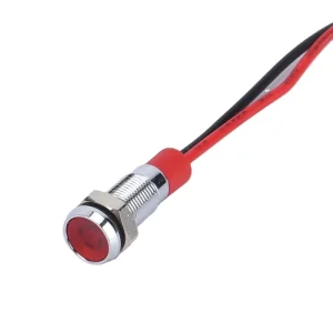 6 12mm Waterproof LED Indicator Light Panel 220V 12V 24V Brass Stainless Steel IP55 for Warehouse and Hotel Use