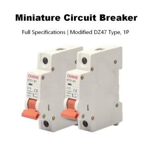 6-63A DC Solar PV MCB Electrical Din Rail Miniature Circuit Breaker Overload Short Circuit Protection for Photovoltaic System