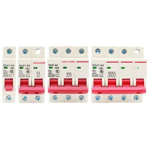 6-63A Miniature Circuit Breakers 1P2P3P4P Photovoltaic DC Circuit Breaker with 230V/400V Rated Voltage 4.5ka Breaking Capacity
