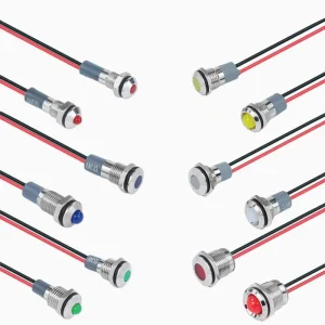 6 8 10 12 14 16 19 22 25 28 30 MM Push Button Waterproof LED Indicator Light