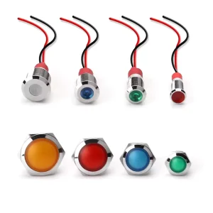 6 8 10 12mm Metal Indicator Lights Waterproof LED Power Signal Lights 6V 12V 24V Small Indicator Lights