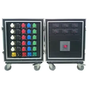 6-Channel 400 Amp Power Distribution Equipment with Cam Locks Stage Equipment with Input and Output Connections