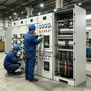 630A Low Voltage Switchgear GCK/GCS/MCCB Drawer Type Power Distribution Panel IP40 Indoor Industrial Control Cabinet Galvanized