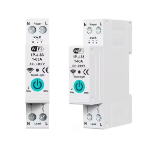 63A 50/60Hz Smart WiFi Circuit Breaker Tuya Wireless Remote Energy Monitoring Control Timer with Loss and Delay Protection