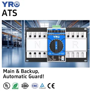 63A Automatic Generator 4P Transfer Switch Controller ATS Dual Power Changeover Switch 220V 400V Solar Device