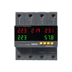 63A T 110V 220V ATS Adjustable Over Under Voltage Current Protector Changeover Automatic Transfer ATS Din Rail Switch