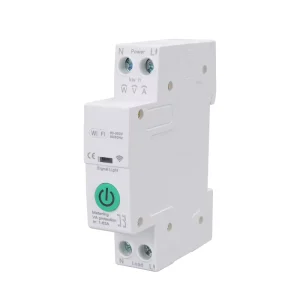 63A TUYA WiFi Smart Miniature Circuit Breaker KWH Monitoring Under-Voltage Protection with Metering and Timer Relay Green