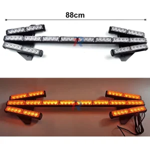 64 LED Auto Directional Indicator Strobe Lamp 88 cm Arrow Warning Light Bar Emergency Turn Signal Traffic Advisor Lighting